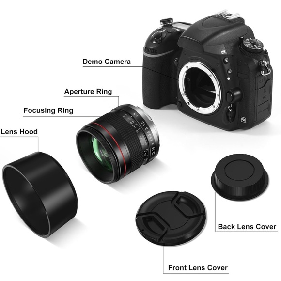 Lightdow 85mm F1.8 Medium Telephoto Manual Focus Full Frame Portrait Lens - Picture 3 of 6